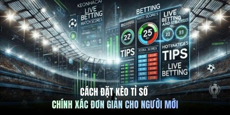 Cách đặt kèo tỉ số chính xác đơn giản cho người mới